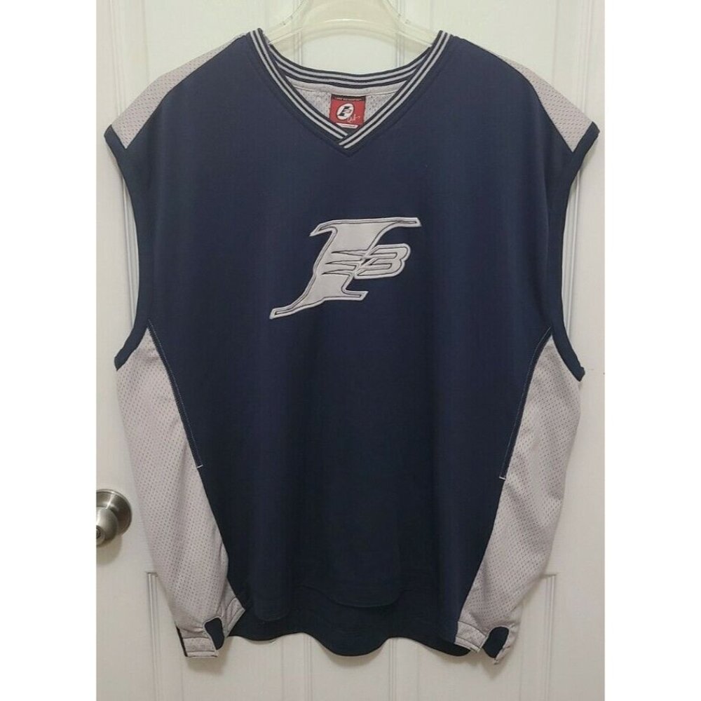 Vtg Reebok‎ Allen Iverson I3 Limited Edition Sleeveless Jersey Blue/Silver Sz XL